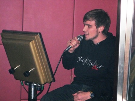 Michael beim Karaoke