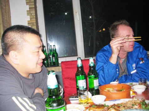 Zhao Zhe mit Uwe