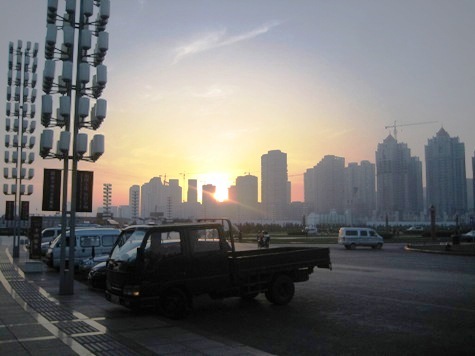 Sonnenuntergang in Dalian