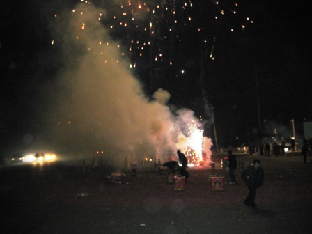 Feuerwerk vor FAW am letzten Arbeittag