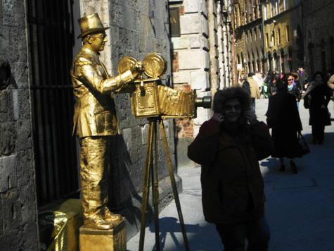 Pantomime in der Stadt